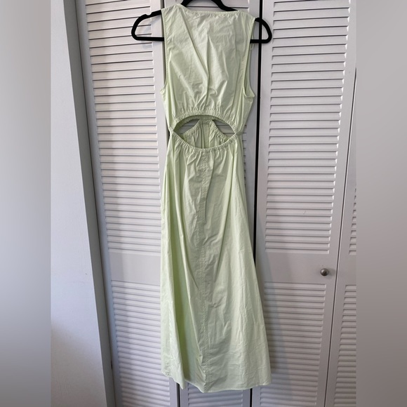 Zara NWT Cut Out Gabardine Midi Dress - Picture 5 of 5